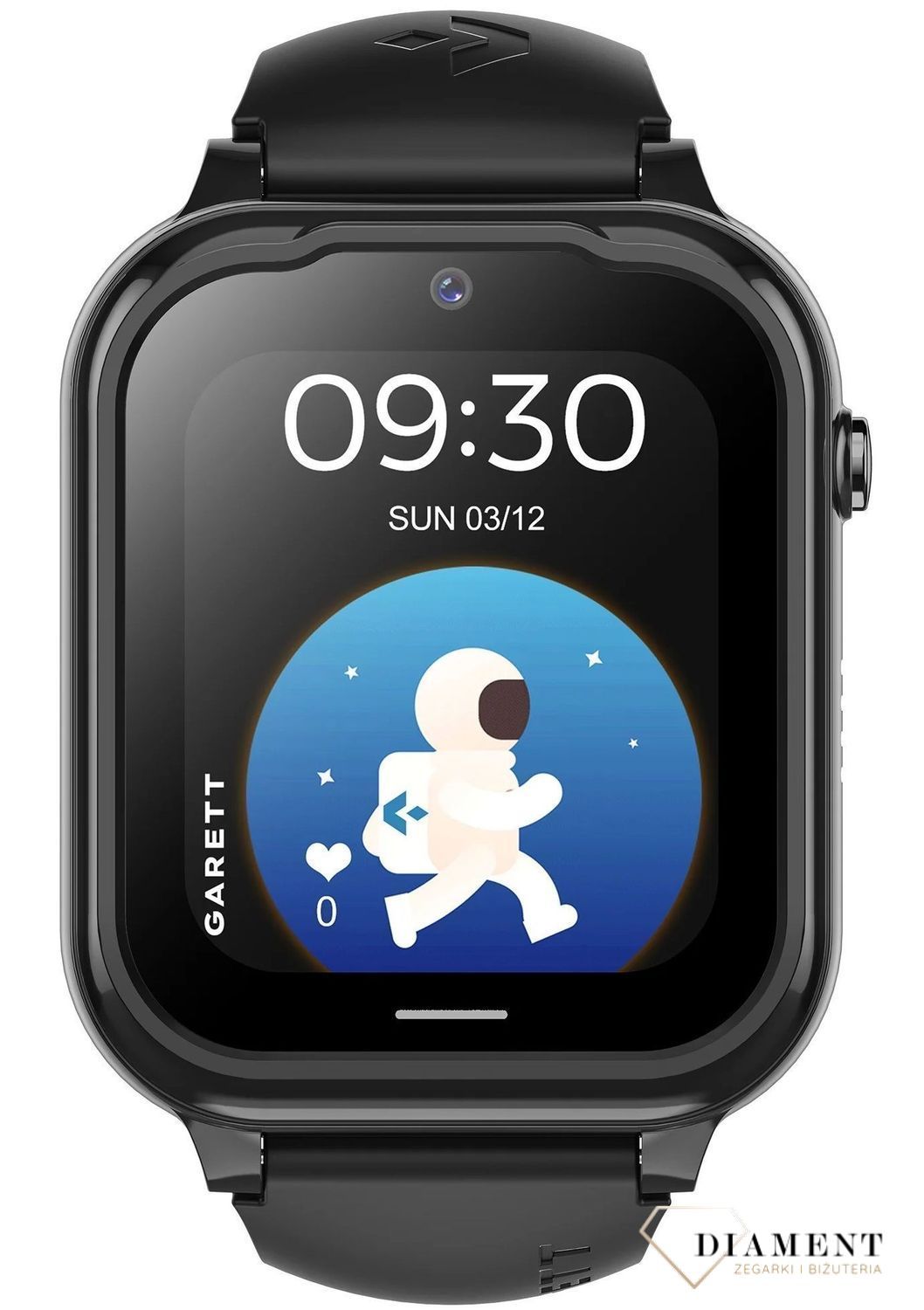 Smartwatch dziecięcy Garett Kids Essa GO 4G czarny zawieszany na szyję TikTok WhatsApp.jpg